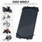 Bicycle Phone Mobile Silicone Holder, Motorcycle Shockproof Mount, For Garmin Sram Bike, Universal 4-7.5 Inch Mobile