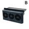 High Wind Power Solar Car Fan Air Circulation Cooling 3 Head Ventilation USB Rechargeable Exhaust F 5
