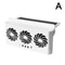 High Wind Power Solar Car Fan Air Circulation Cooling 3 Head Ventilation USB Rechargeable Exhaust F 6