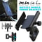 360 Rotatable Motorcycle Phone Holder, Aluminum Alloy Rearview Mirror Mount, Secure Adjustable Bracket for Mobile Device