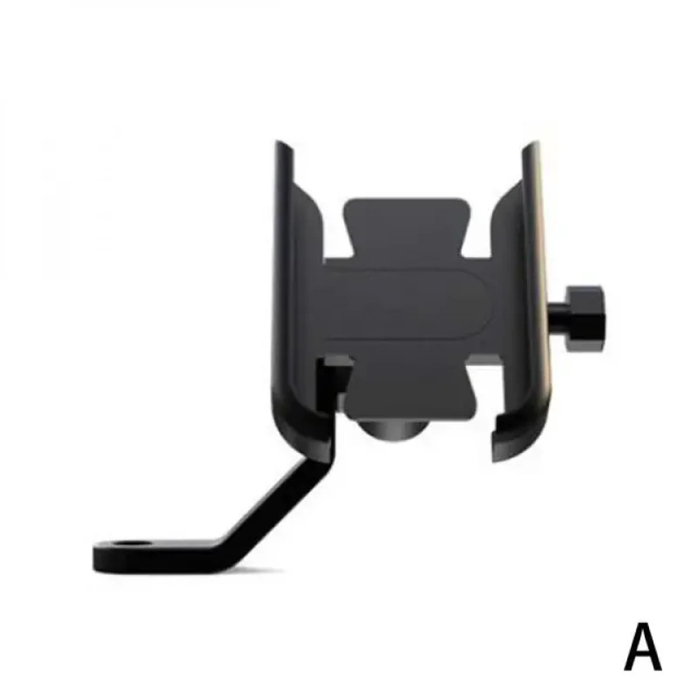 360 Rotatable Motorcycle Phone Holder, Aluminum Alloy Rearview Mirror Mount, Secure Adjustable Bracket for Mobile Device
