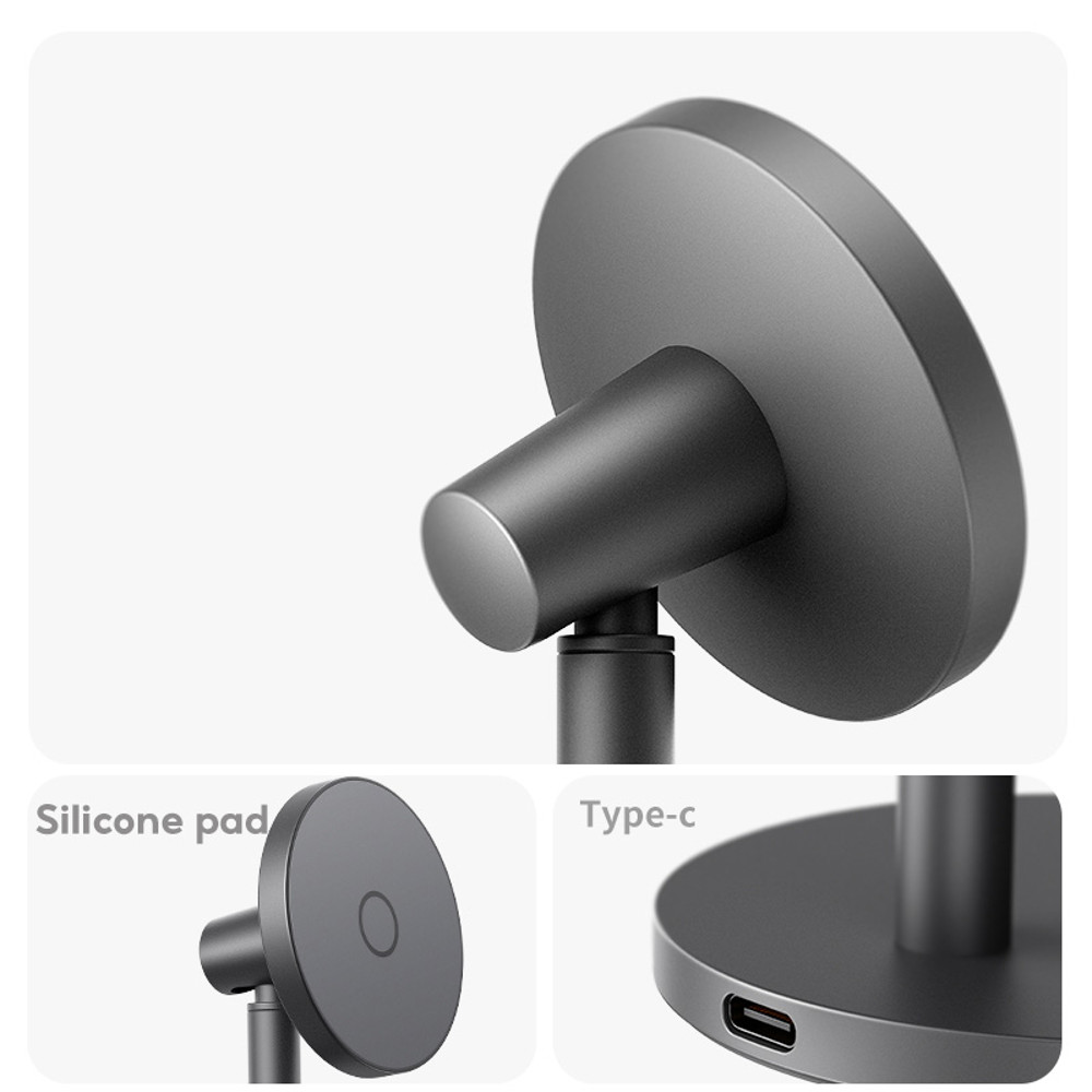 Wireless Charging Stand For Apple Magsafe Magnetic Phone Holder Fast Charging Vertical Base 4