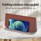 Wireless Charging Leather Mouse Pad, Three-Fold Design, Portable & Durable Multi-Device Charging Mat.