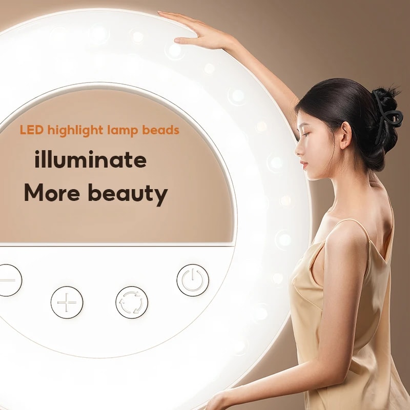 Portable LED Fill Light for Mobile Phones, Handheld Selfie Ring Mini Light, Desktop Live Broadcast and Outdoor Lighting.