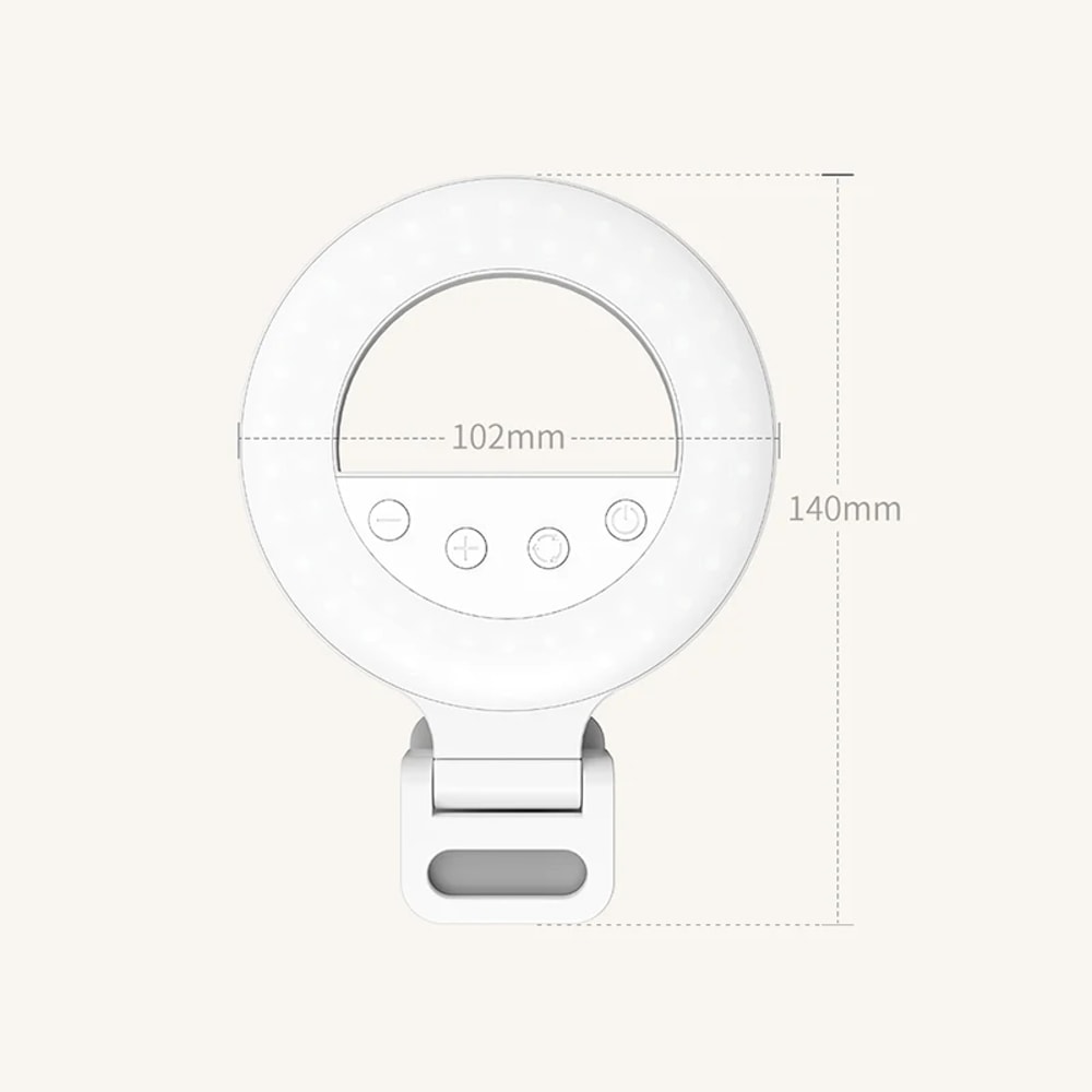 Portable LED Fill Light for Mobile Phones, Handheld Selfie Ring Mini Light, Desktop Live Broadcast and Outdoor Lighting.