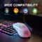 Gaming Mouse, Wireless RGB Backlit Mouse, Ergonomic 6 Button, Type C Rechargeable in Honeycomb Design