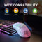 Gaming Mouse, Wireless RGB Backlit Mouse, Ergonomic 6 Button, Type C Rechargeable in Honeycomb Design