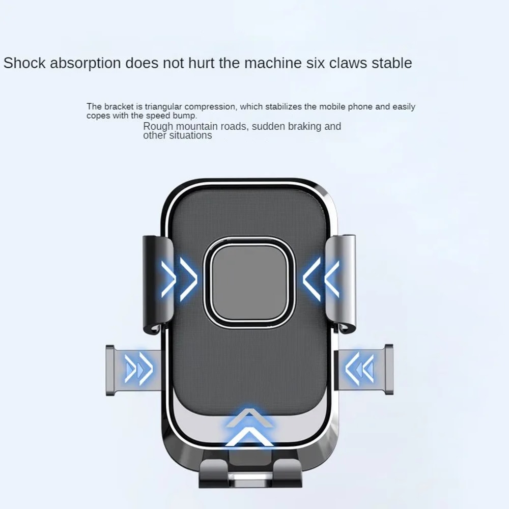 Free Rotation Mobile Phone Holder for Motorcycles Bicycles, Shockproof Navigation Bracket for Riding