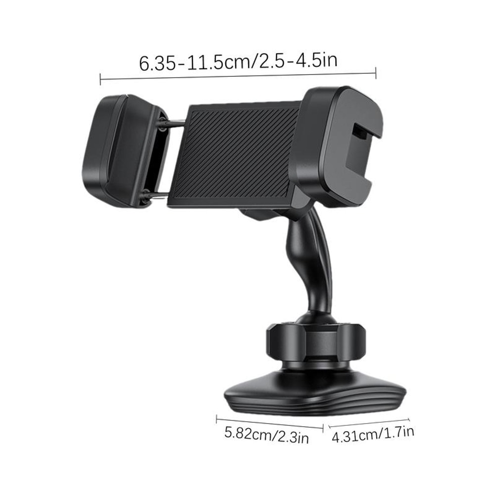 Adjustable, Gym Magnetic Phone Holder, Alloy Base, Smartphone Stand with Strong Magnetic Grip