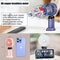 Foldable Portable Desk Fan Handheld Mini Fan 5 Speed USB Rechargeable Outdoor Neck Hanging Fan With 2