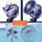 Foldable Portable Desk Fan Handheld Mini Fan 5 Speed USB Rechargeable Outdoor Neck Hanging Fan With 3