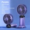 Foldable Portable Desk Fan Handheld Mini Fan 5 Speed USB Rechargeable Outdoor Neck Hanging Fan With 10
