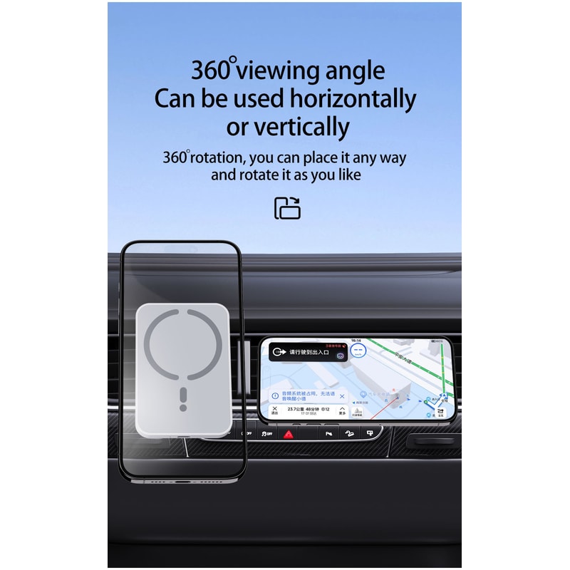 Magsafe Magnetic Car Charger, Wireless Phone Holder, Fast Car Charging Stand