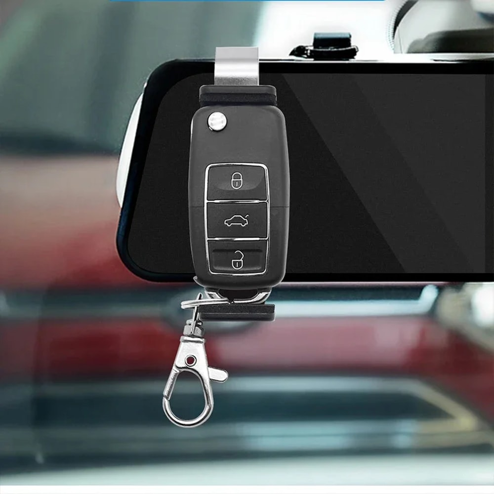 Universal Car Keychain, Sun Visor Clip Holder, Barrier, Garage Door Control, Quick Installation, Car Remote