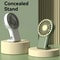 Desktop USB Rechargeable, New Foldable Handheld, Mini Fan Cartoon Design, Outdoor, Home Office, Hook for Mountaineering