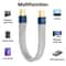 Fast Charging USB C Cable, Short Type C Cord, 8K 40Gbps Data Transfer, Flat Slim FPC, Data Charge Extension Cable