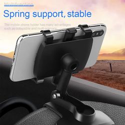 universal car smartphone bracket, dashboard phone holder, free degree rotation mount, rubber grip navigation phone mount
