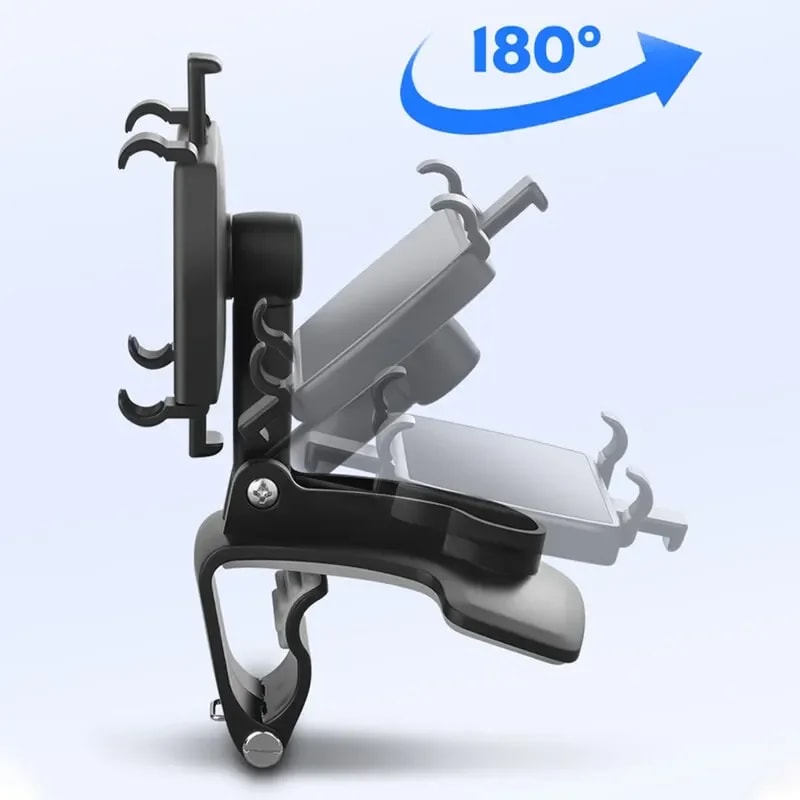 Universal Car Smartphone Bracket Dashboard Phone Holder Free Degree Rotation Mount Rubber Grip Navi 3