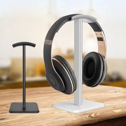 detachable computer headset holder, black and white earphone rack, esports game desktop storage stand, display organizer