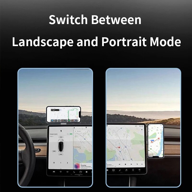 Magnetic Laptop Phone Stand, Ultrathin Display Side Mount for Car, Foldable Aluminum Alloy Back Holder, Rollover Camera