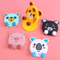 Cute Resin Animal Desk Stand Mobile Phone Holder Tablets Cat Dog Ornament For IPad Smartphone Home 3