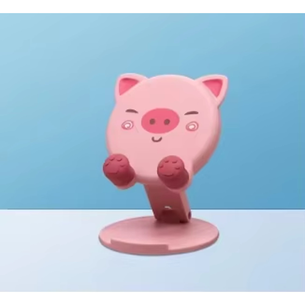 Cute Resin Animal Desk Stand Mobile Phone Holder Tablets Cat Dog Ornament For IPad Smartphone Home 7