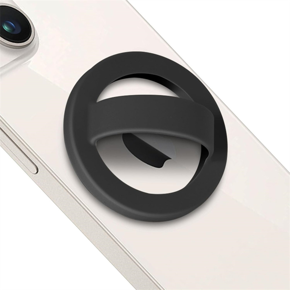Finger Strap Phone Ring Holder, Magnetic Silicone Soft Grip for Magsafe iPhone 16, Universal Mac Safe Loop Stand Support