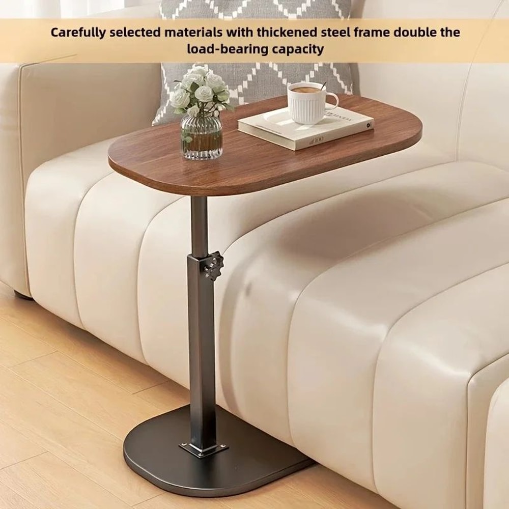 Adjustable Height Modern Laptop Table 360 Rotating CShaped Side Table Perfect For Sofa 7