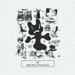 bts rm right place wrong person album svg