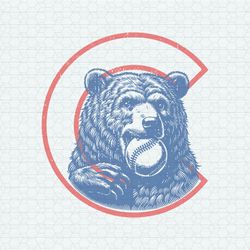 retro chicago cubs baseball svg