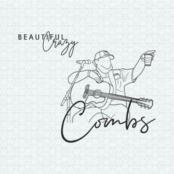 luke combs beautiful crazy country music svg