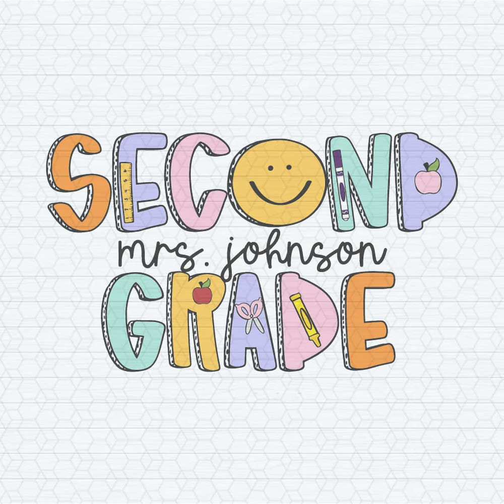 Custom Second Grade Teacher Name SVG.jpg