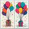 Birthday Party Balloons Clip Art Bundle 0