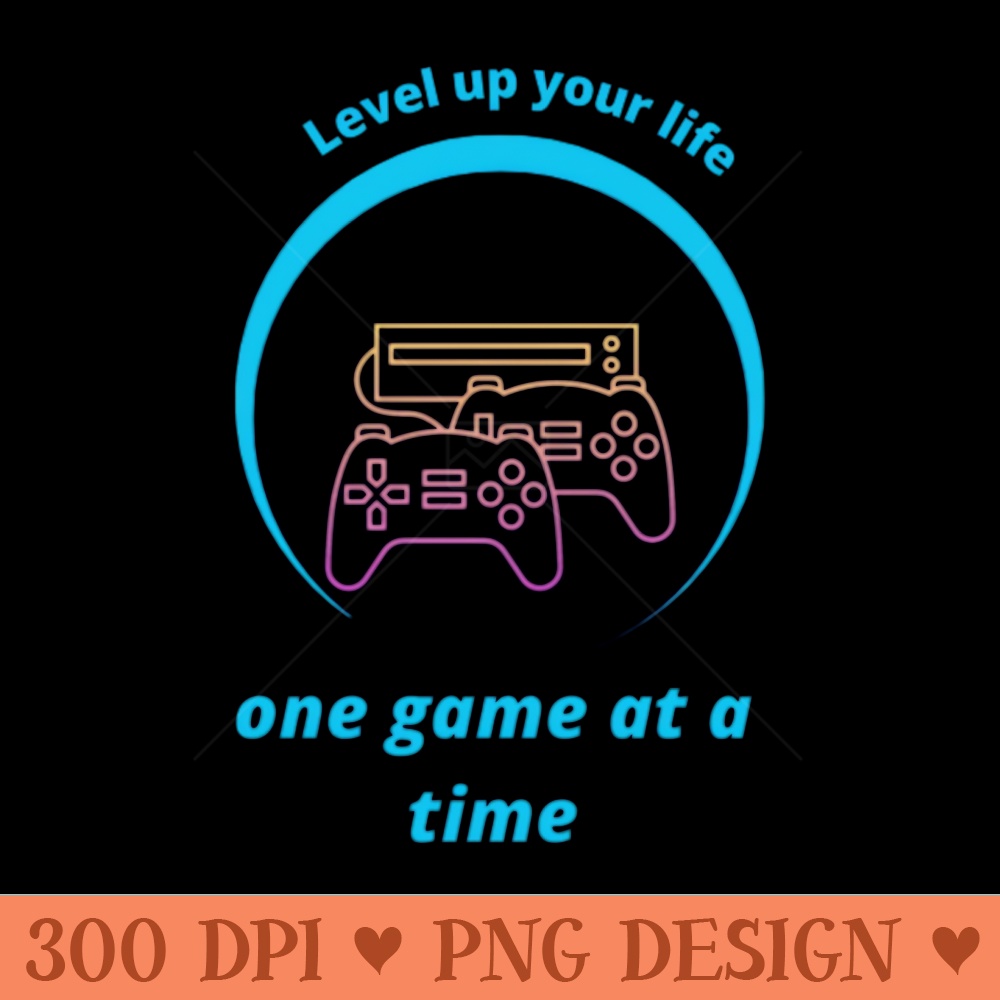 Level up style by gaming - PNG Designs - Unique
