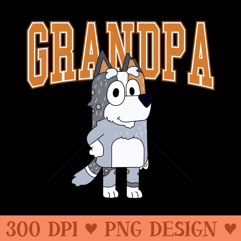 Bluey Grandpa - PNG Graphics - Variety