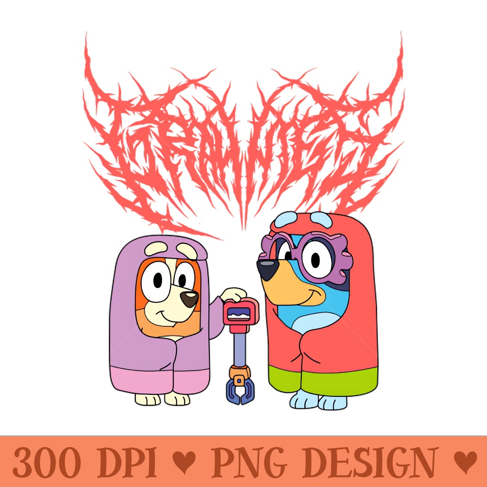 Black Metal Bluey Grannies Janet u0026 Rita - High Quality PNG - Convenience