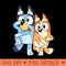 Bluey u0026 Bingo Crazy - Instant PNG Download - High Quality 300 DPI