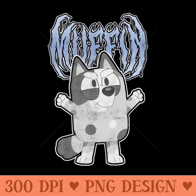 Metal Muffin Pose - PNG Printables - Good Value