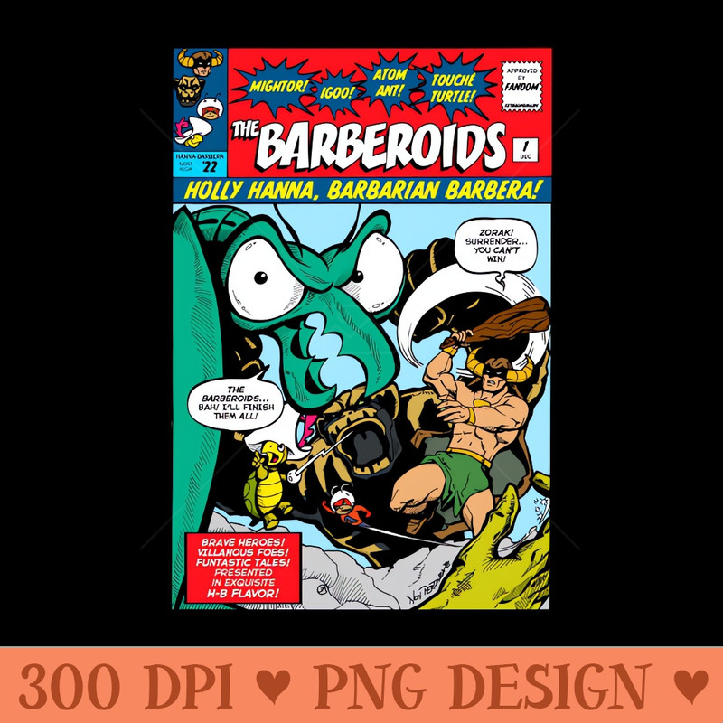 The Barberoids #1 Cover - Premium PNG Downloads - Professional Design