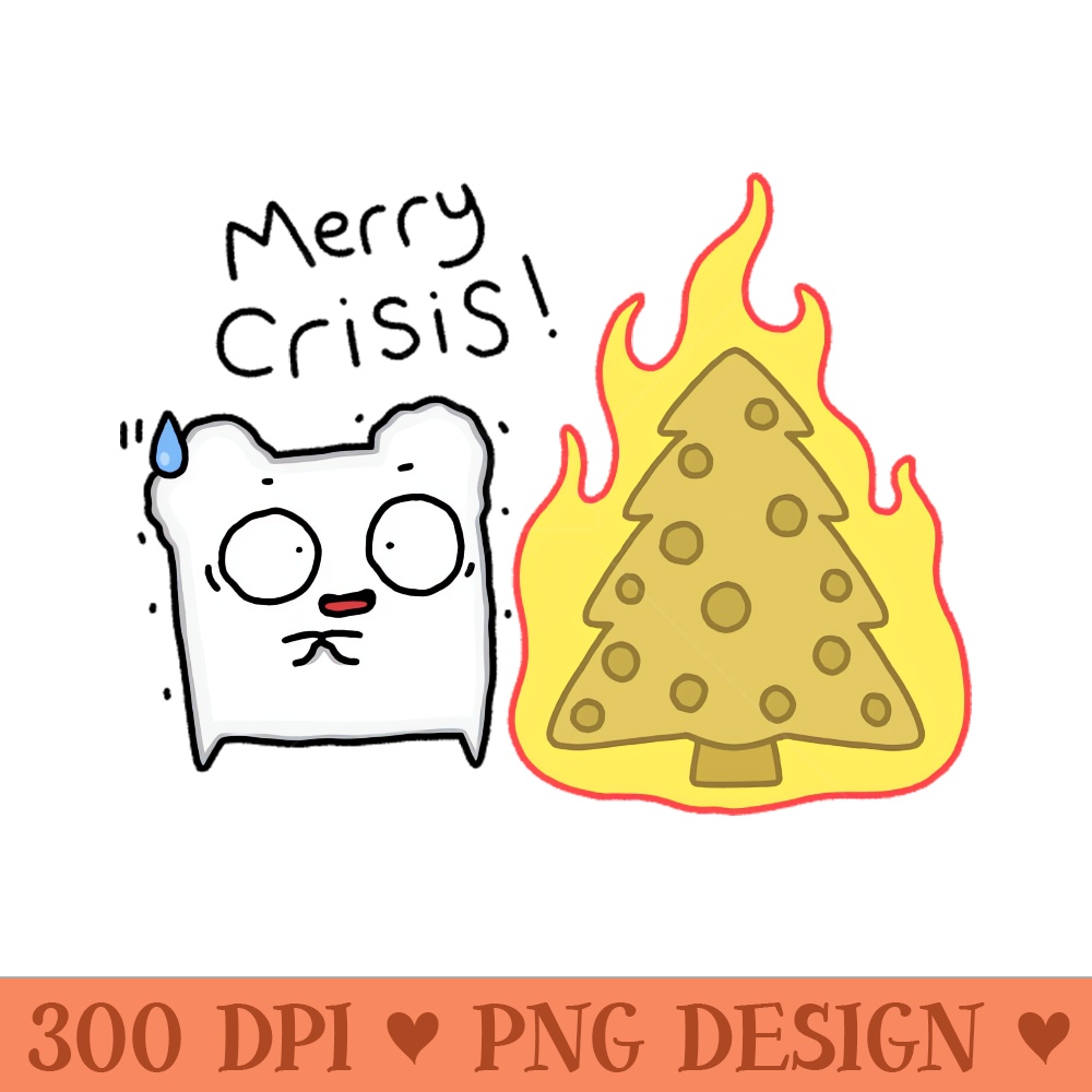 Merry Crisis - Instant PNG Download - Good Value