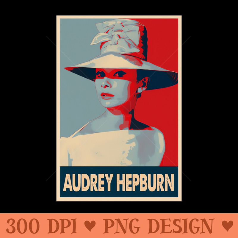 Audrey's Timeless Beauty The Audrey Hepburn Pop Art Tee - PNG Download Library - High Quality 300 DPI