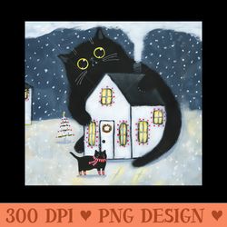 the yule cat - png clipart