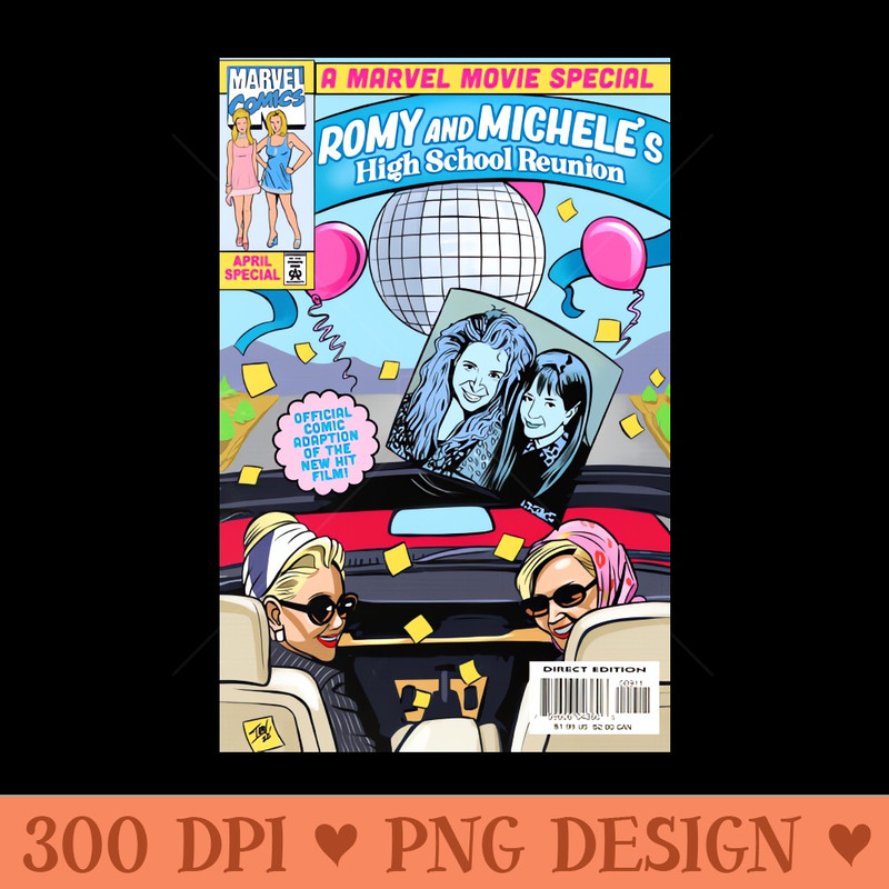 Romy u0026 Michele Movie Comic Adaption - PNG Printables - Latest Updates