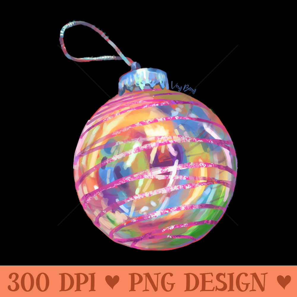Holographic Holiday Ornament - Premium PNG Downloads - Customer Support