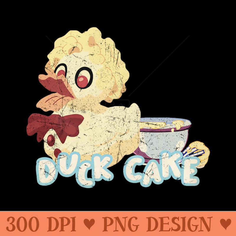 Duck Cake Vintage - Digital PNG Graphics - Convenience