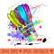 Badminton ball art colorful - PNG Downloadable Art - Flexibility