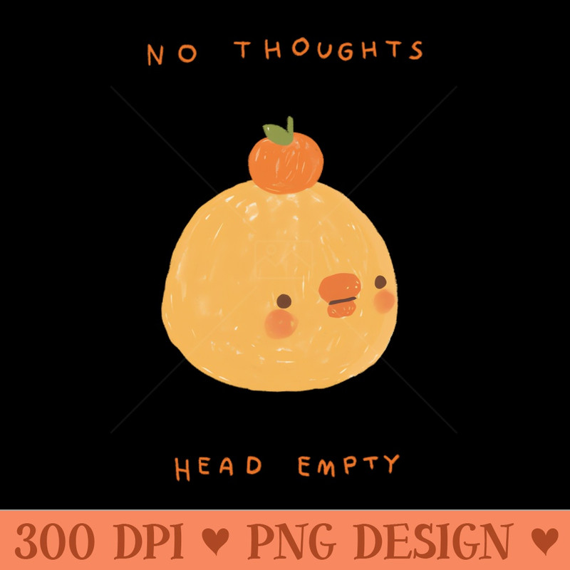 no thoughts head empty - PNG Downloadable Art - Convenience