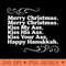 Merry Christmas. Kiss My Ass... Clark Griswold Quote - PNG Downloadable Resources - High Quality 300 DPI