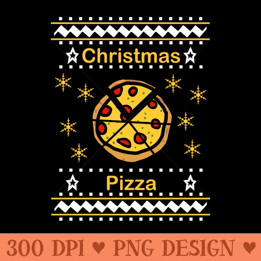 Christmas Pizza - Digital PNG Graphics - Popularity