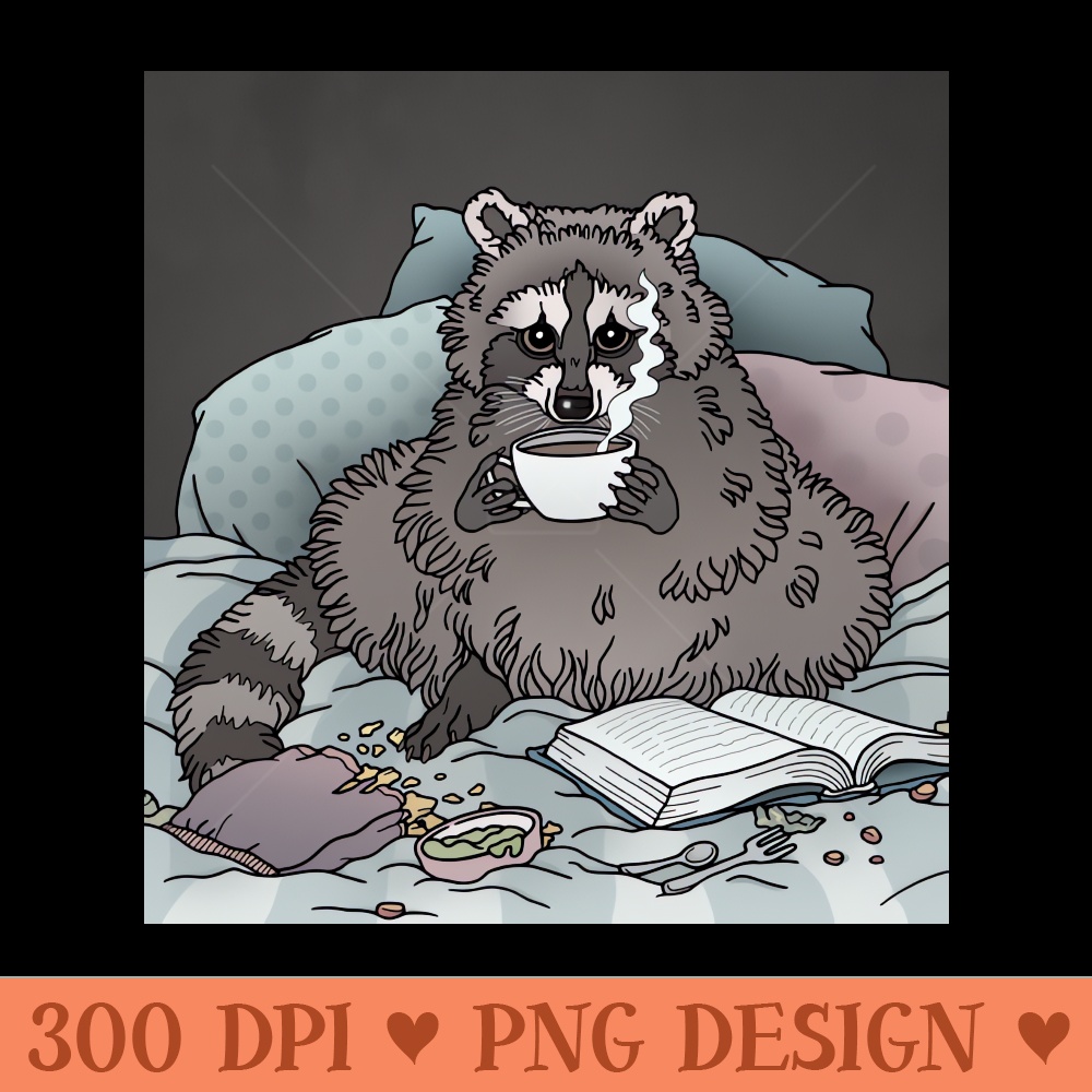 Raccoon - Digital PNG Art - Unique
